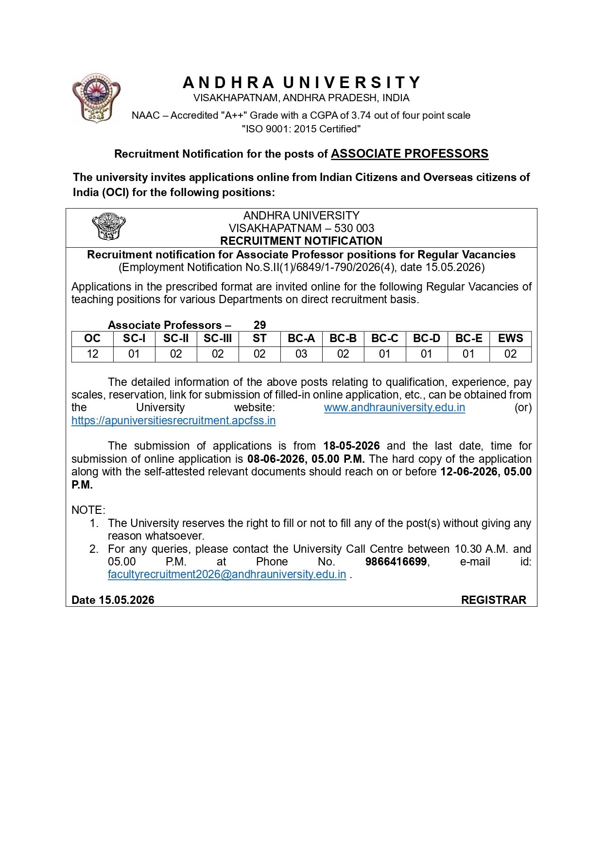 Job Notification