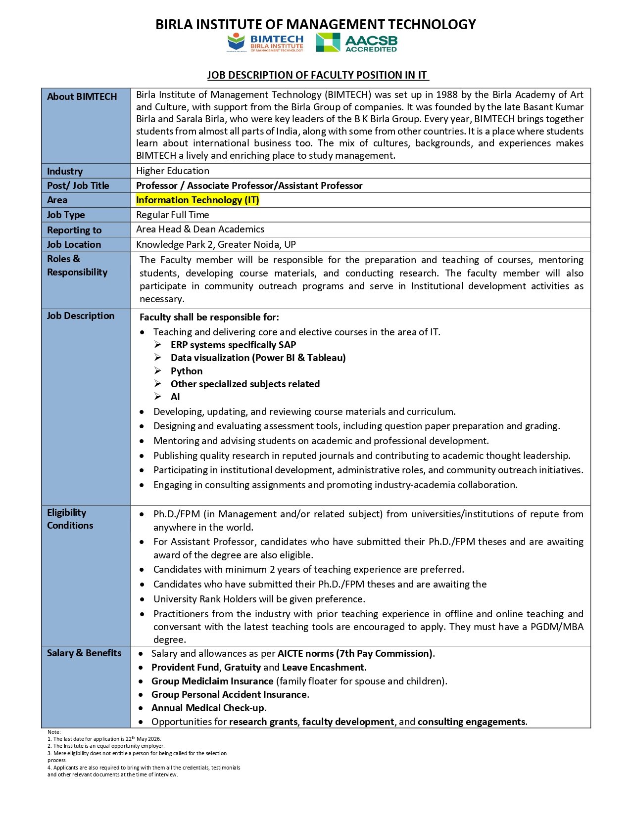 Job Notification