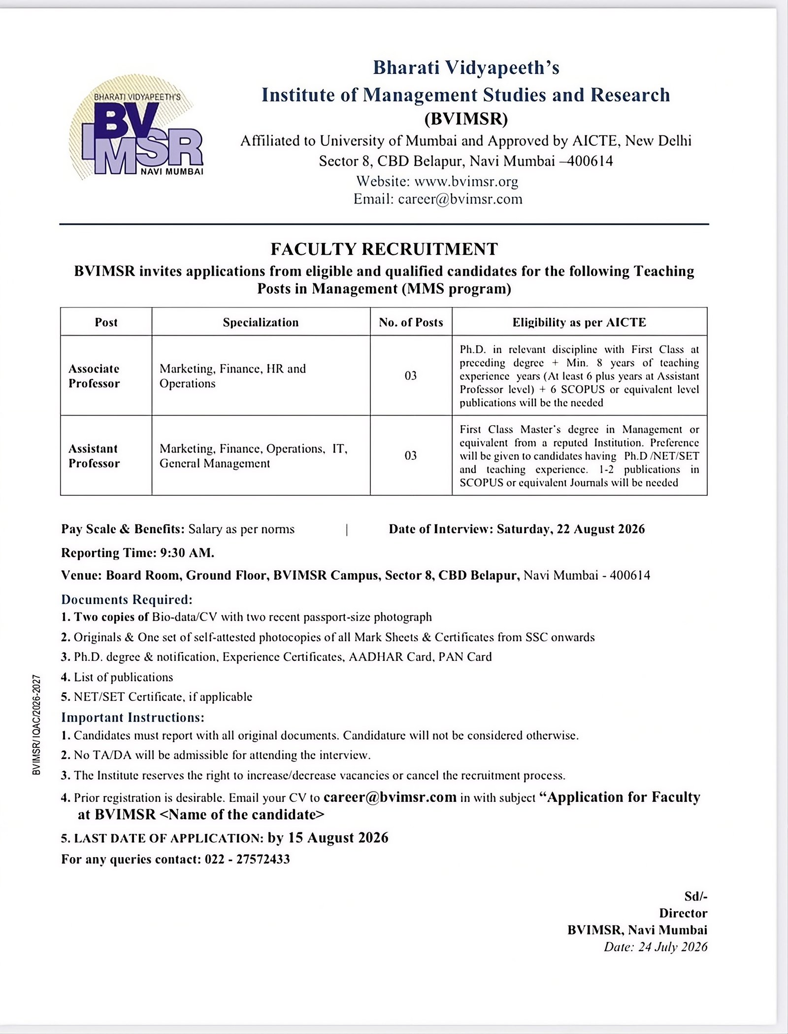 Job Notification